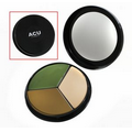 GI Woodland Camouflage 3-Color Face Paint Compact with Mirror
